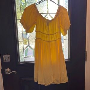 Short yellow sun dress